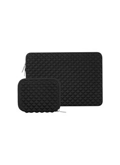 Mosiso Laptop Sleeve Compatible with MacBook Pro 16 inch 2021 2022 M1 Pro/Max A2485/2019-2020 A2141/Pro Retina 15 A1398, 15-15.6 inch Computer, Diamond Foam Neoprene Bag with Small Case, Black  - Image 1