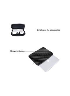 Mosiso Laptop Sleeve Compatible with MacBook Pro 16 inch 2021 2022 M1 Pro/Max A2485/2019-2020 A2141/Pro Retina 15 A1398, 15-15.6 inch Computer, Diamond Foam Neoprene Bag with Small Case, Black  - Image 2
