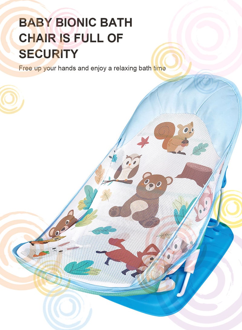 ما بيبي طفل محمولة قابلة للطي كرسي الاستحمام ، تنفس كرسي الاستحمام ، حمام الطفل مقعد - Image 3