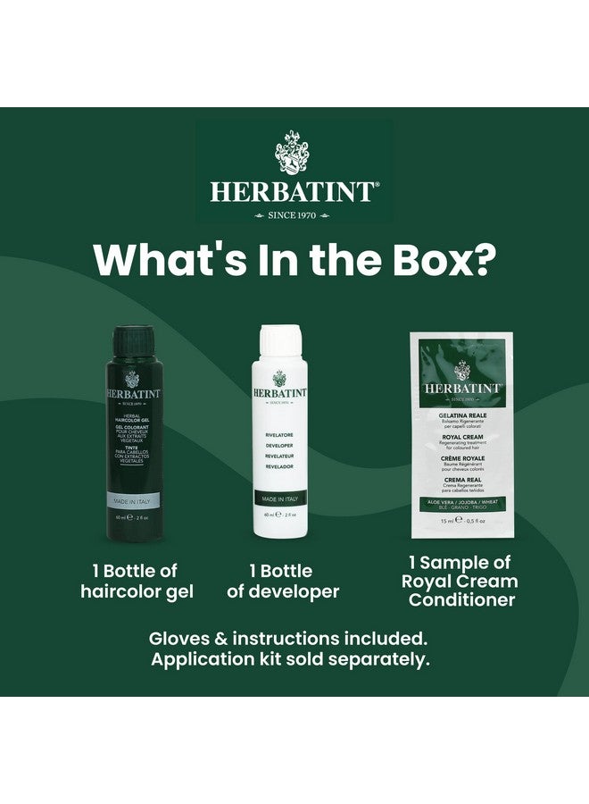 Herbatint Permanent Haircolor Gel, 5N Light Chestnut, Alcohol Free, Vegan, 100% Grey Coverage - 4.56 oz
