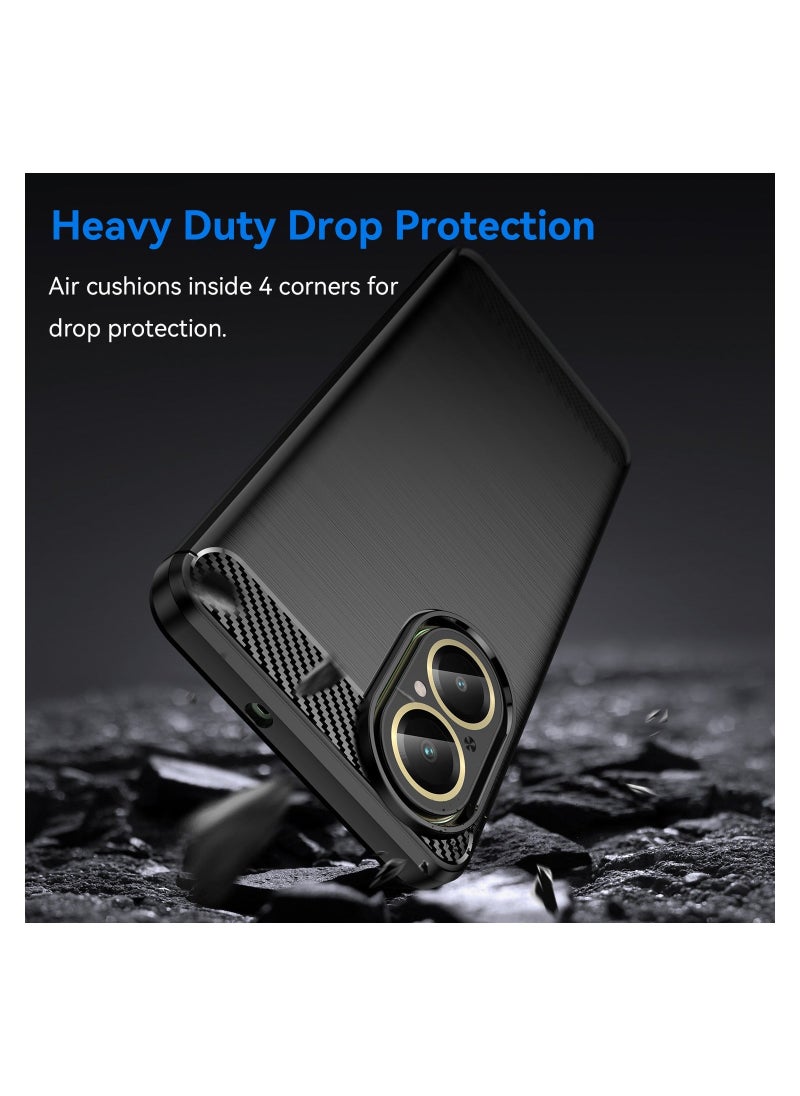 Phone Case for Realme C67 4G Soft TPU Brushed Texture Anti-Slip
