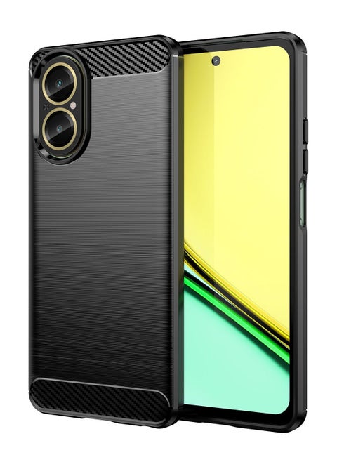 Phone Case for Realme C67 4G Soft TPU Brushed Texture Anti-Slip