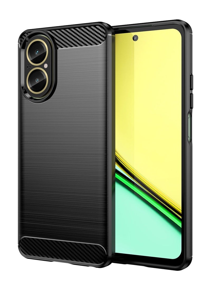 Phone Case for Realme C67 4G Soft TPU Brushed Texture Anti-Slip