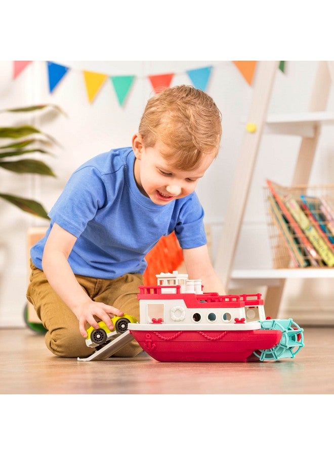 Battat- Wonder Wheels- Pool And Bath Toys For Babies, Toddlers - Floating Toy Boat For Water Play - Recyclable Materials- Ferry Boat - 1 year + - Image 3