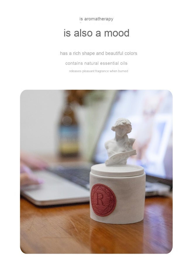 Anna Herbal Wooden Aroma Candle - Home Decor Statue - Image 3