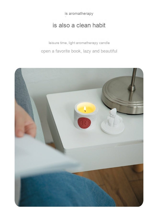 Anna Herbal Wooden Aroma Candle - Home Decor Statue - Image 2