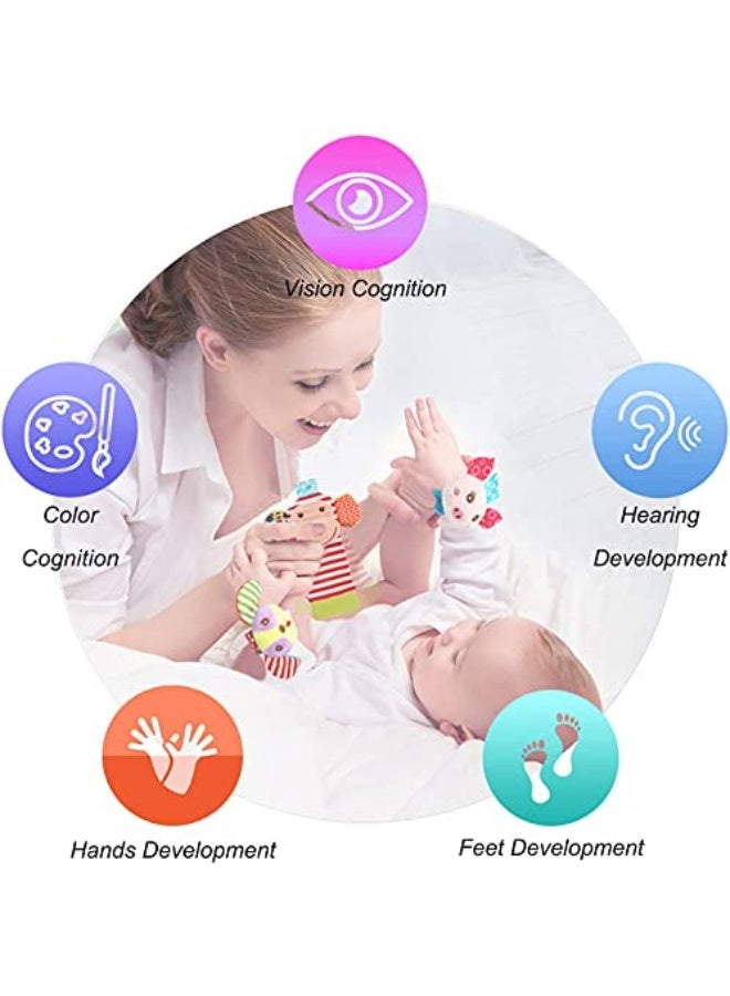 مجموعة جوارب ناعمة محشوة بالقطن للأطفال الرضع، هدية عيد ميلاد للأطفال حديثي الولادة من الأولاد والبنات والأطفال الصغار (قطعتان) - Image 5