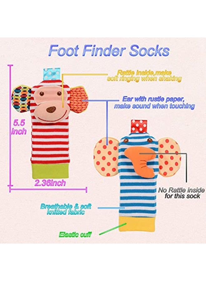 مجموعة جوارب ناعمة محشوة بالقطن للأطفال الرضع، هدية عيد ميلاد للأطفال حديثي الولادة من الأولاد والبنات والأطفال الصغار (قطعتان) - Image 4