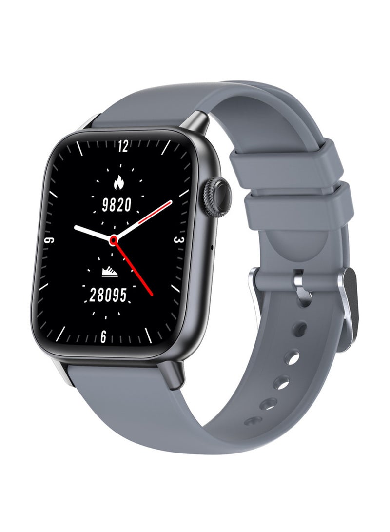QS08Pro Body Temperature Heart Rate Sports Call Smart Watch (Grey) - Image 1