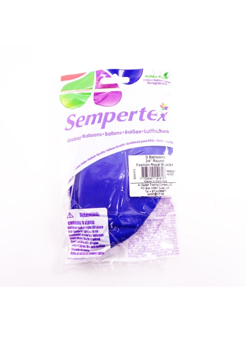 Sempertex 30g Latex Balloons, Royal Blue - Image 2