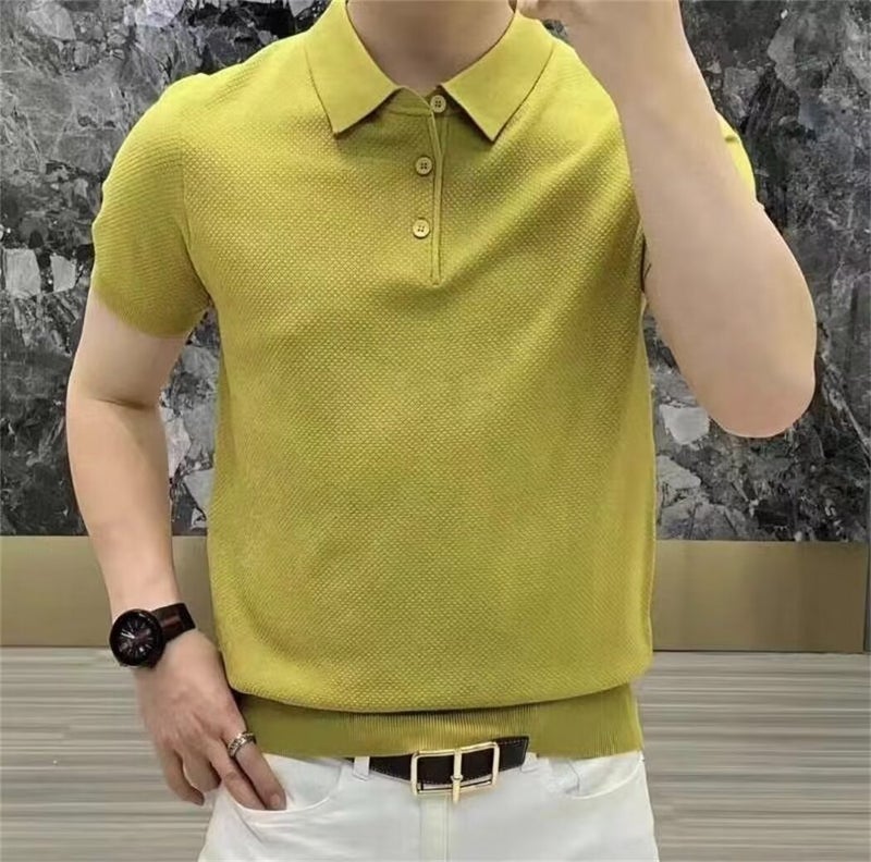 Short-Sleeved T-Shirt Men'S Trendy Brand Summer Loose Five-Point Sleeve Internet Trendy Ins Simple Printed Top - Image 1