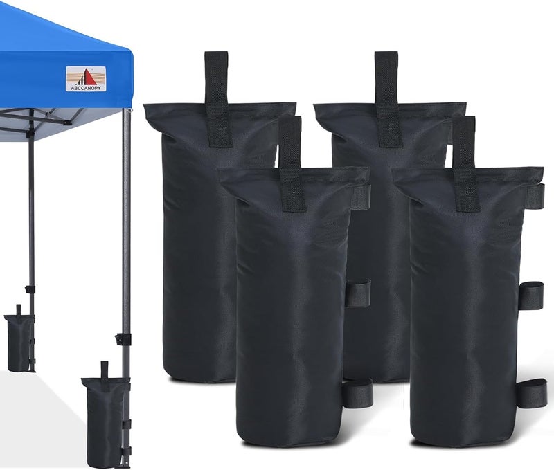 ABCCANOPY 150 LBS Extra Large Canopy Sand Bags, 4-Pack, Black (Without Sand) - Image 1