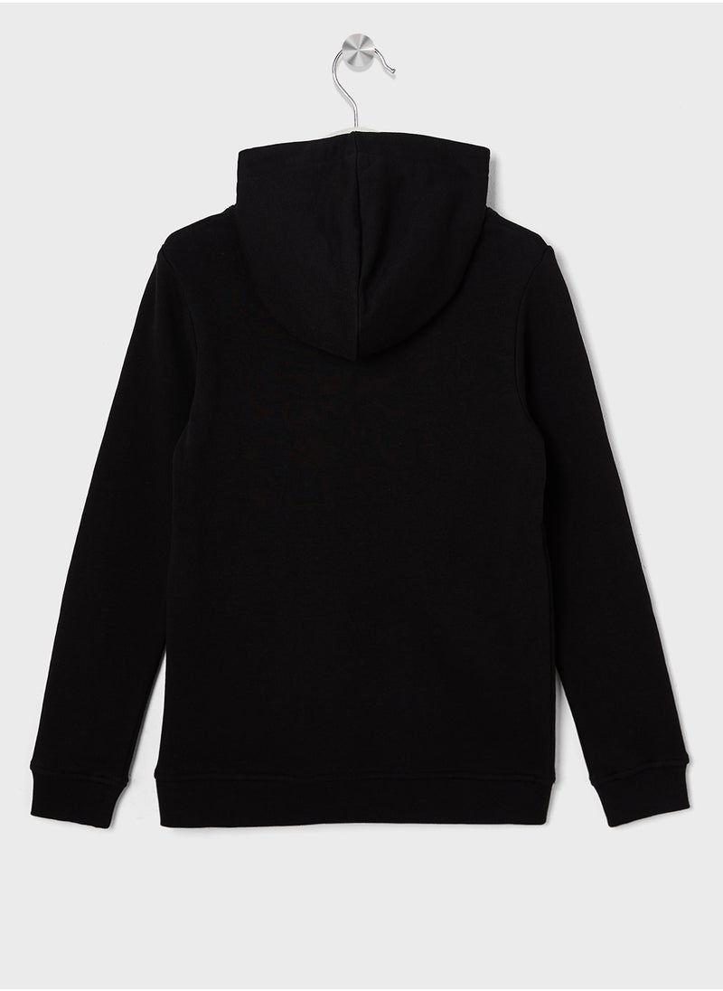 Jack & Jones Junior Kids Jjstyd Corp Logo Splash Hoodie  - Image 2