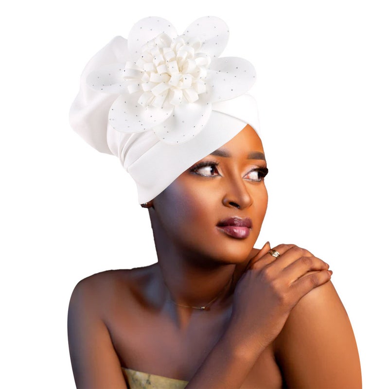Cross Border European American New Turban Cap Embroidery Sequin Banquet Hat - Image 1