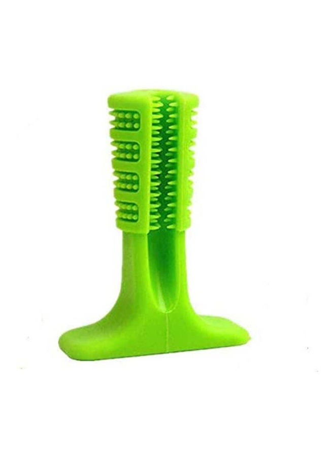 NIBEMINENT Dog Toothbrush Stick Brite Bite Brushing Sticksafety Rubber Tooth Brush Cleaning Chew Toy Pets Molars And Dogs Oral Care Green - Image 1