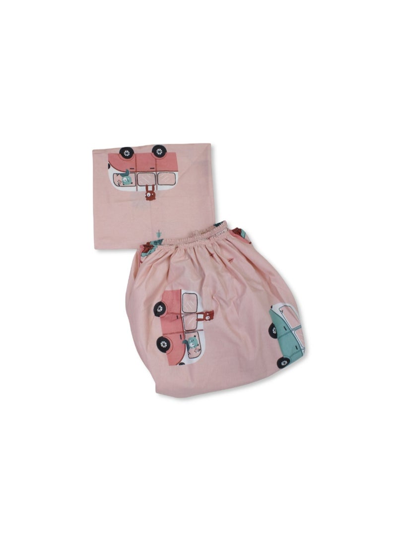 اوركيدز طقم ملاءات سرير - بنقشة سمك السلمون والسيارات - Image 2