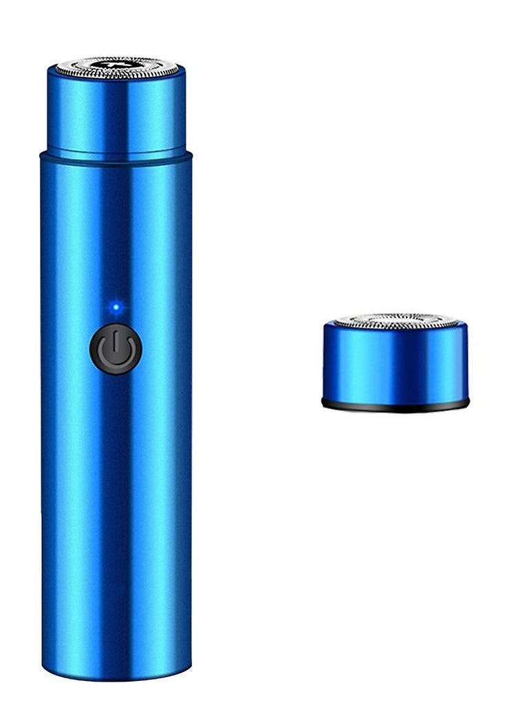 DubaiGallery مكينة حلاقة كهربائية محمولة صغيرة، حجم جيب، ماكينة حلاقة كهربائية قابلة للغسل، تصميم شفرة 0.1 مم، ماكينة حلاقة دوارة قابلة لإعادة الشحن عبر USB، أساسية للسفر، مناسبة للرجال والنساء الوسيمين - Image 2