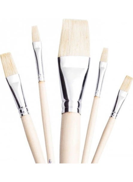 Pebeo Art 258 F Flat Tip Natural Bristle Brush Number: 24 