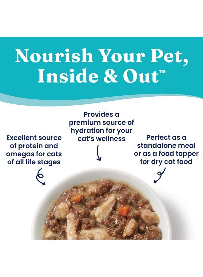 Solid Gold Wet Cat Food Shreds in Gravy - Canned Cat Food Made w/Real Tuna & Sardine - Five Oceans Grain Free 16ct/6oz Can - Image 3