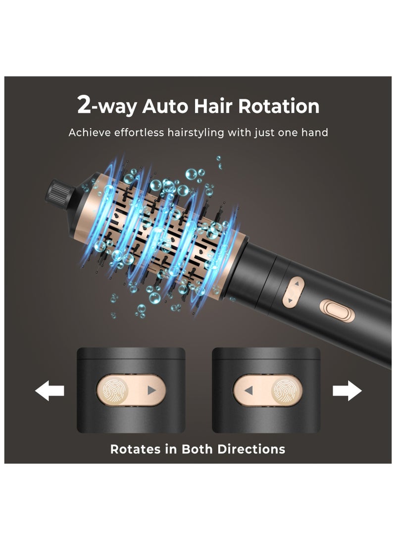 PANDA JOJO Hair Dryer Brush, 3 in 1 Rotating Hot Air Brush with Detachable Brush, 3 Heats and 2 Speeds Rotating Hair Dryer Spinning for Curl and Straight - Image 4