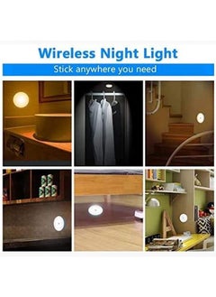 GT-Wheel 6 Packs Motion Sensor Light, Rechargeable LED Night Lights, Stick-on Magnetic Security, For Hallway Closet Stairs Bathroom Bedroom Kitchen, Closet Lights Stair Puck Lighting(White)  - Image 4