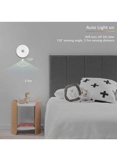 GT-Wheel 6 Packs Motion Sensor Light, Rechargeable LED Night Lights, Stick-on Magnetic Security, For Hallway Closet Stairs Bathroom Bedroom Kitchen, Closet Lights Stair Puck Lighting(White)  - Image 5