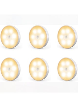 6 Packs Motion Sensor Light, Rechargeable LED Night Lights, Stick-on Magnetic Security, For Hallway Closet Stairs Bathroom Bedroom Kitchen, Closet Lights Stair Puck Lighting(White) - pzsku/Z6426677F5D77B872D724Z/45/_/1660741355/b6e28883-ca01-4370-ad6f-f5eaeca74830