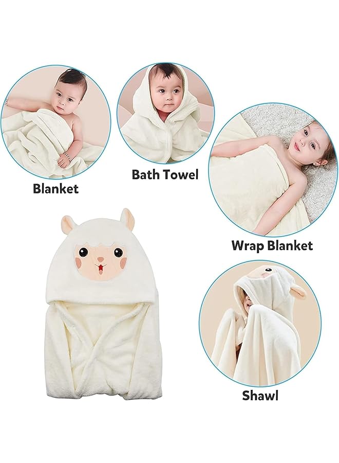 X spring Hooded Towels 90X150Cm Rabbit Design Highly Absorbent Bathrobe Premium Beach Or Bath Towel Ultra Soft Baby Bath Towel Hooded Towel Suitable For Kids 3 12 Years - Image 3