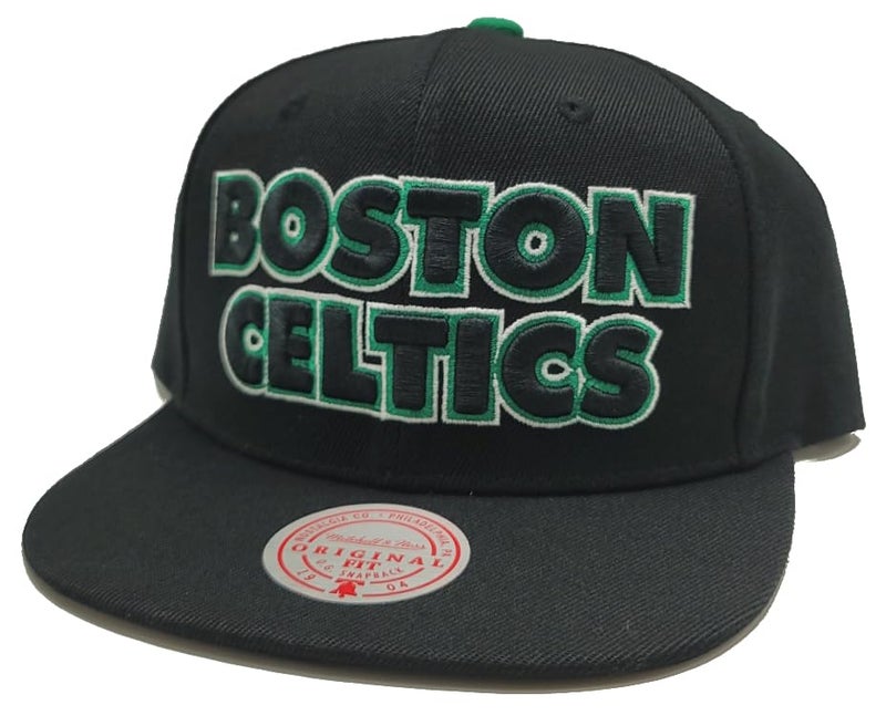 Mitchell Ness Mitchell & Ness Boston Celtics New Vintage 2013 Draft Black Green Snapback Era Hat Cap - Image 2