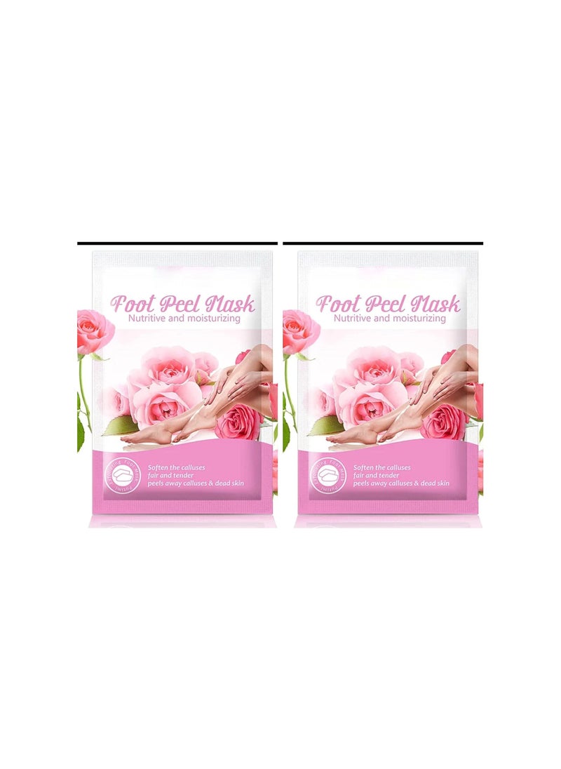 SYOSI - Foot Peel Mask, 2 pack Soft Feet Peeling Socks, Foot Exfoliating Socks, Foot Masks Care for Callus Remove, Repair Cracked Heel, Dead, Dry, Hard Skin Exfoliating Foot Mask, for Hard Skin, Baby - Image 1