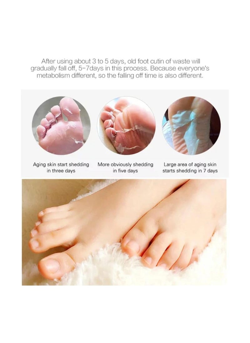 SYOSI - Foot Peel Mask, 2 pack Soft Feet Peeling Socks, Foot Exfoliating Socks, Foot Masks Care for Callus Remove, Repair Cracked Heel, Dead, Dry, Hard Skin Exfoliating Foot Mask, for Hard Skin, Baby - Image 1