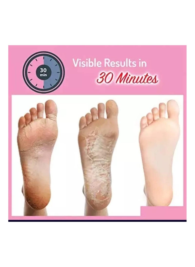 SYOSI - Foot Peel Mask, 2 pack Soft Feet Peeling Socks, Foot Exfoliating Socks, Foot Masks Care for Callus Remove, Repair Cracked Heel, Dead, Dry, Hard Skin Exfoliating Foot Mask, for Hard Skin, Baby - Image 1