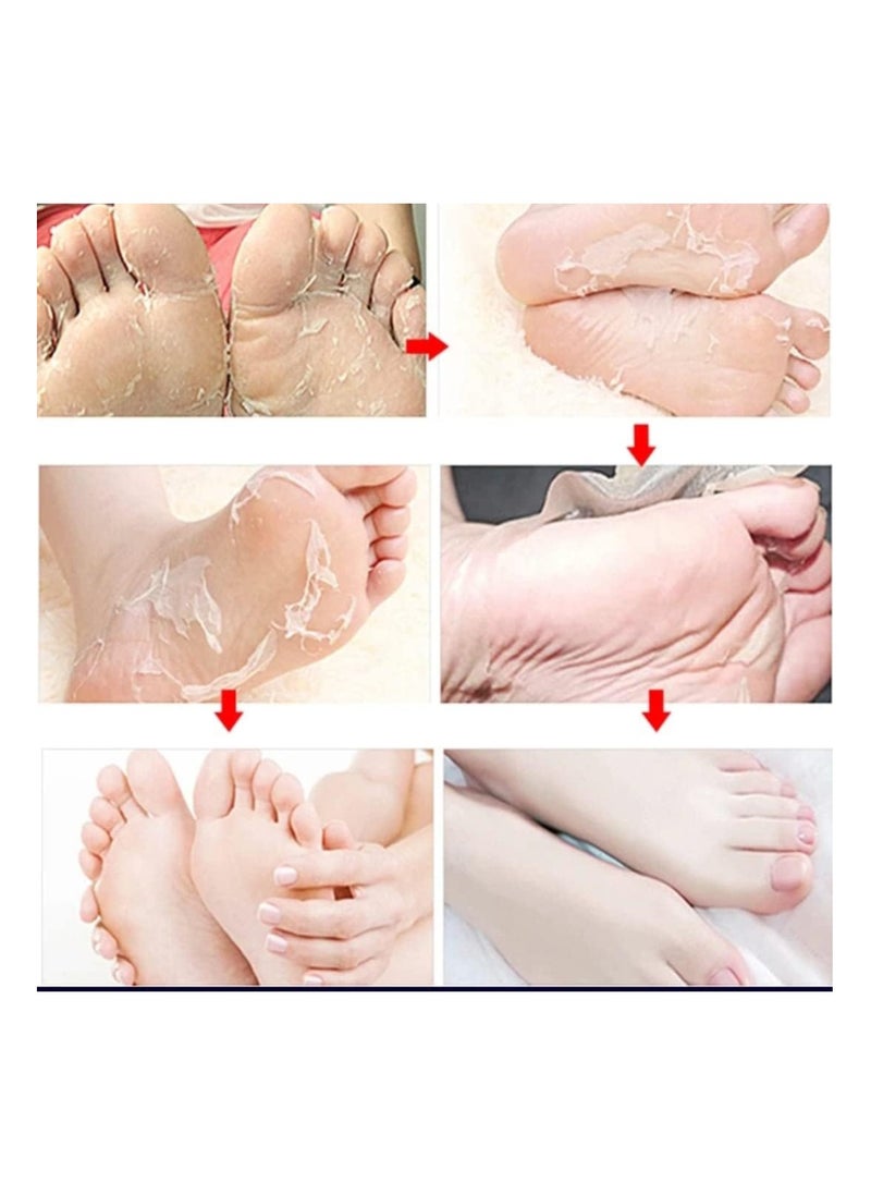 SYOSI - Foot Peel Mask, 2 pack Soft Feet Peeling Socks, Foot Exfoliating Socks, Foot Masks Care for Callus Remove, Repair Cracked Heel, Dead, Dry, Hard Skin Exfoliating Foot Mask, for Hard Skin, Baby - Image 1
