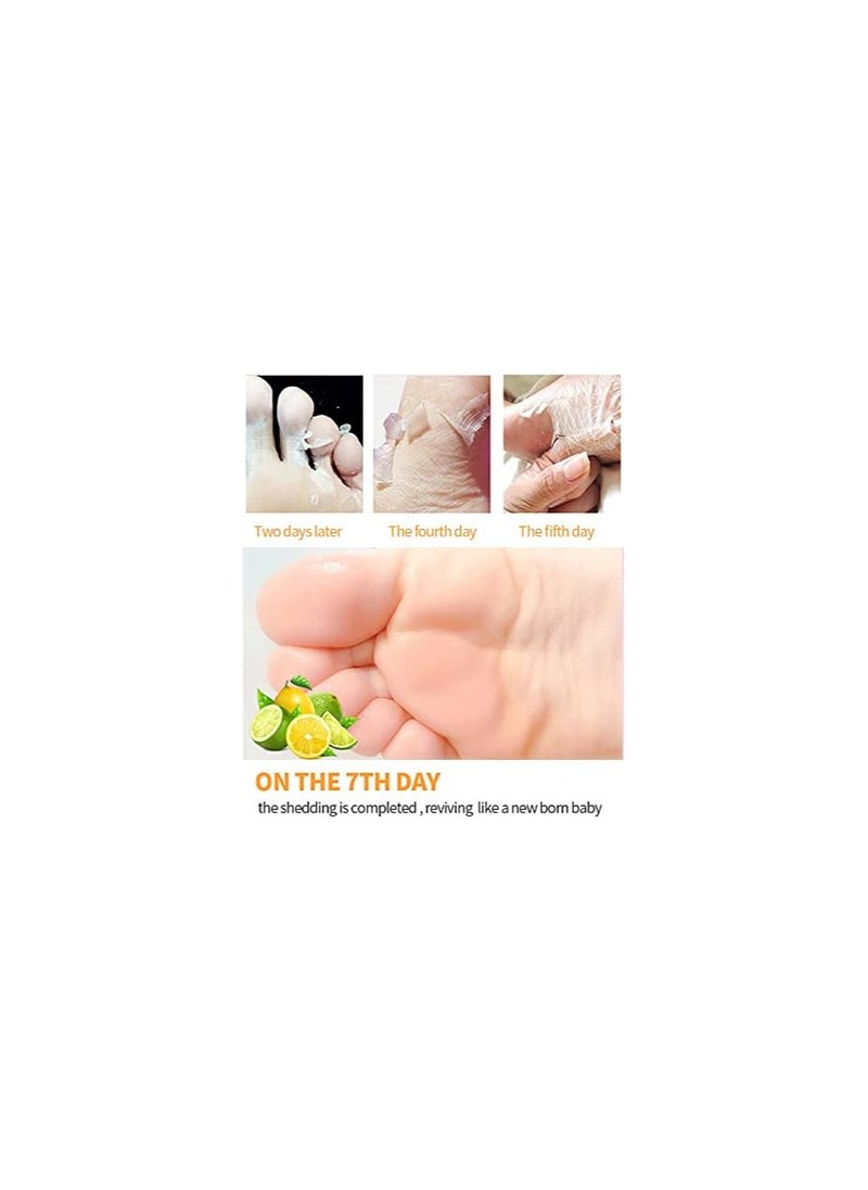 SYOSI - Foot Peel Mask, 2 pack Soft Feet Peeling Socks, Foot Exfoliating Socks, Foot Masks Care for Callus Remove, Repair Cracked Heel, Dead, Dry, Hard Skin Exfoliating Foot Mask, for Hard Skin, Baby - Image 1