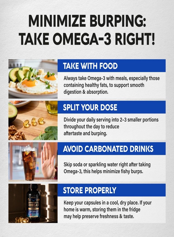 NUTRAHARMONY Omega 3 Fish Oil 3600 mg - Omega 3 Supplement | EPA & DHA - Heavy Metals Free - Heart, Brain & Joint Support - Purified Fish Oil for Men & Women - Lemon Flavored - Made in USA, 90 Softgels - Image 4