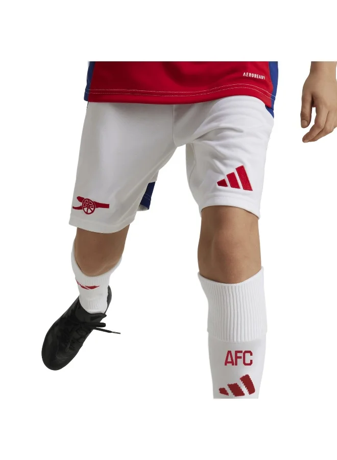 adidas شورت كرة قدم أبيض للأولاد مقاس