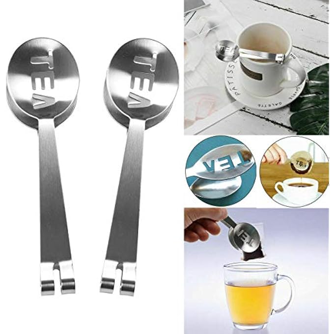 ريحني حامل مصفاة أكياس الشاي الدائرية من الفولاذ المقاوم للصدأ - Image 5