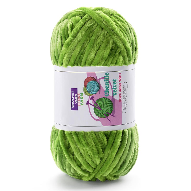 DAERBOF Plush Chenille Chunky Yarn Velvet Fluffy Yarn for Hand Knitting Baby Yarns for Crocheting Soft Making Blankets Scarves Dolls 35oz 875yds Each - Image 3