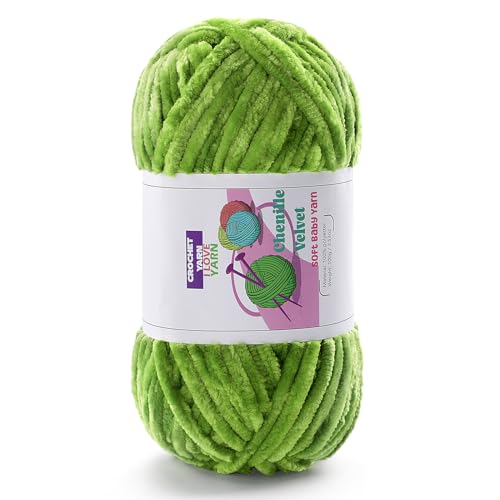 DAERBOF Plush Chenille Chunky Yarn Velvet Fluffy Yarn for Hand Knitting Baby Yarns for Crocheting Soft Making Blankets Scarves Dolls 35oz 875yds Each - Image 1