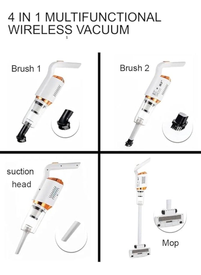 Generic 3-in-1 Cordless Vacuum Cleaner, Rechargeable & Powerful Dust Filter, Long 35Mins Runtime, Lightweight & Ultra-Quiet Stick Vacuum, Best Cordless Handheld Pet Vacuum for Home, Office, Car,  - Image 2