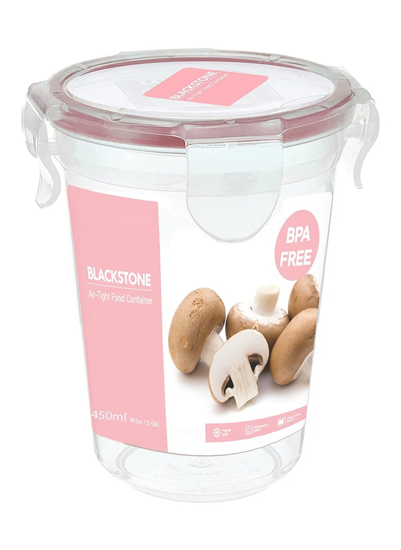 BLACKSTONE - Food Container Round with Air Tight Lid Kitchen Food Container 450ML - Image 1