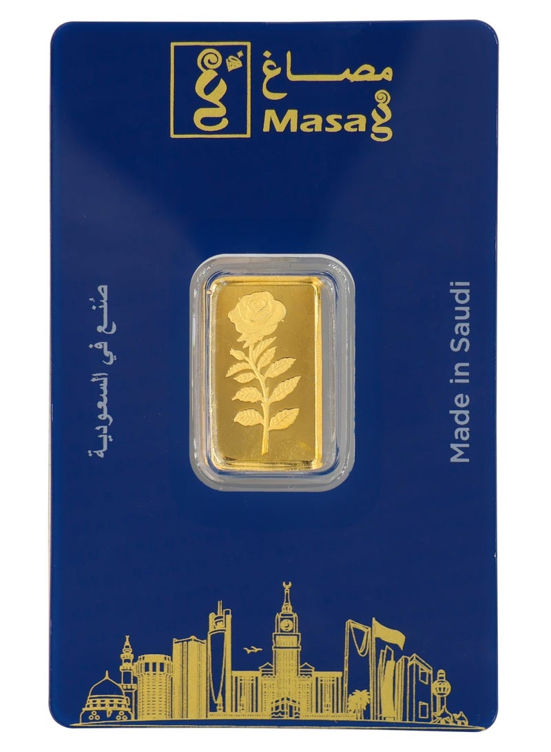 مصاغ سبيكة ذهب عيار 24 وزن 5 غرام - Image 1