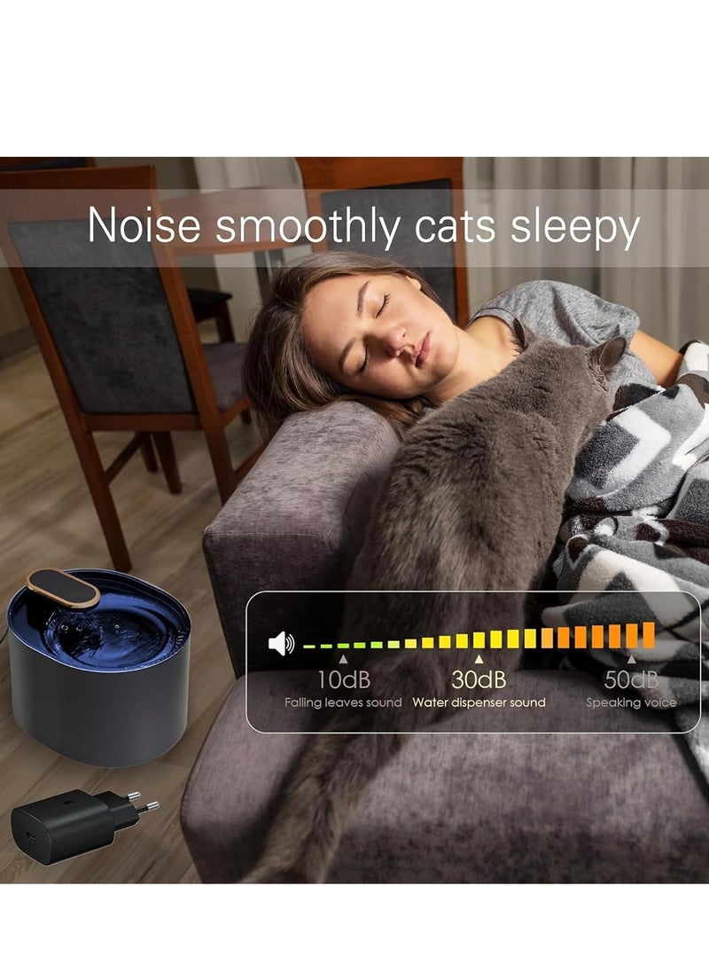 Piccasio Cat Water Fountain - Pet Water Dispenser with Filter for Hygienic, 3L Automatic Dispenser, Ultra-Quiet Pump Filter, Hydration Super Drinking Bowl for Multiple Pets  - Image 3