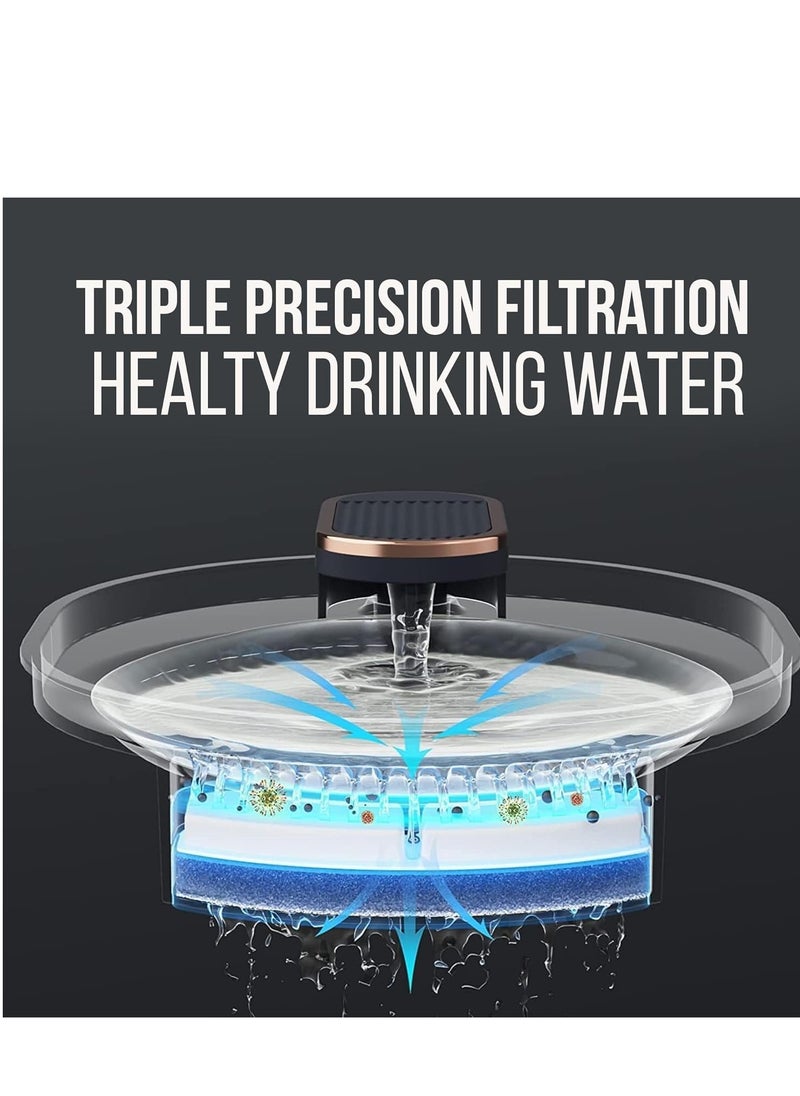 Piccasio Cat Water Fountain - Pet Water Dispenser with Filter for Hygienic, 3L Automatic Dispenser, Ultra-Quiet Pump Filter, Hydration Super Drinking Bowl for Multiple Pets  - Image 5