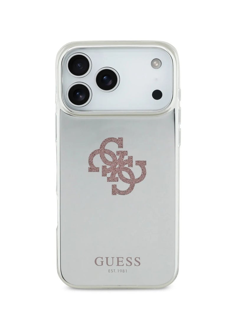 GUESS iPhone 17 Pro MagSafe PC+TPU Mirror Case with Big 4G Glitter Logo / Easy Snap-On / Drop Protection / Slim Profile / Lightweight Back Cover / Comfortable Grip - Image 2