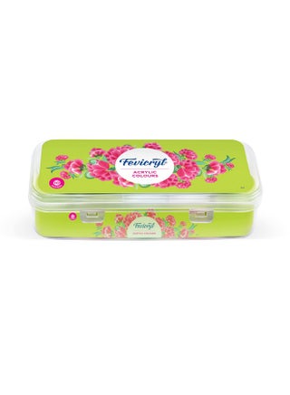 Fevicryl Acrylic Colours Sunflower Kit | 10 Colours x 15 ml | DIY Paint, Rich Pigment | Multicolour & Multi-surface | Non-Cracking Paint for Canvas, Wood, Leather, Earthenware, Metal - pzsku/Z64275A08F7F1B424FE4DZ/45/_/1741429592/91f34c16-bbb1-4734-bee8-7daee3dcef14