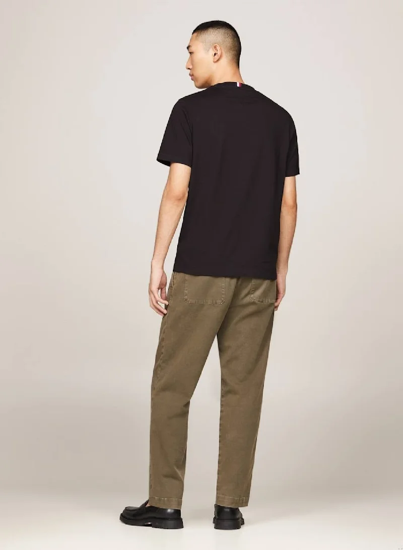 TOMMY HILFIGER Crew Neck Patch Pocket T-Shirt