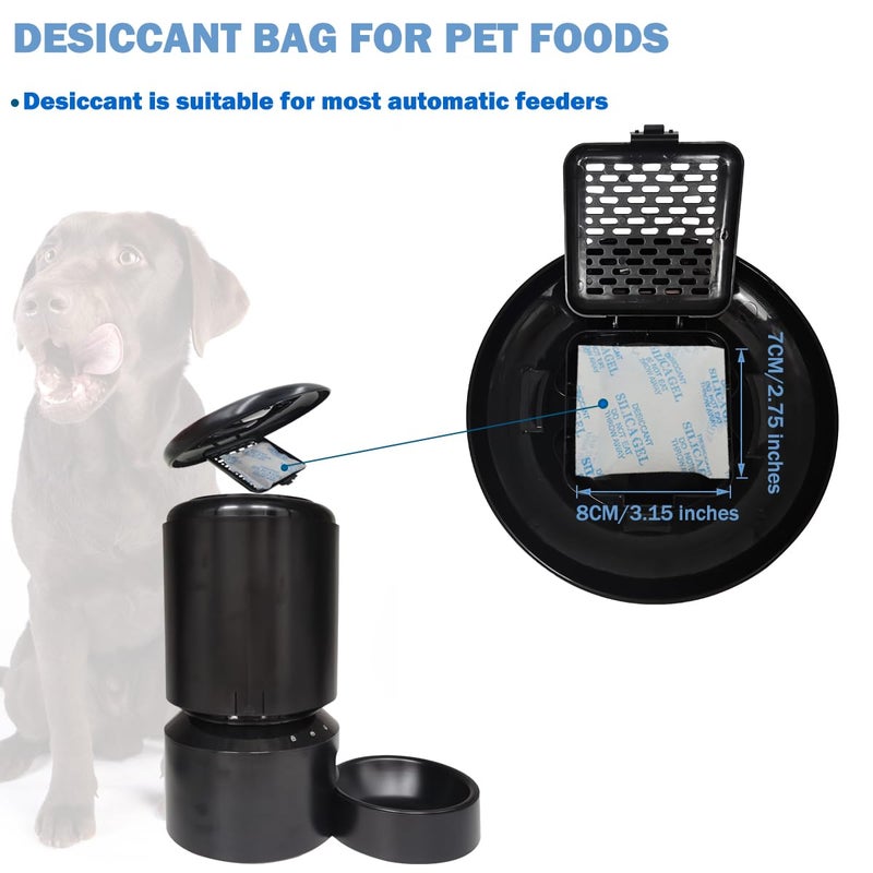 xcivi 6 Pack Pet Food Desiccant Bags for PETLIBRO Automatic Cat Dog Pet Food Feeders, for PETLIBRO Upgraded RFID Automatic Cat Feeder, Moisture-Proof Bag Desiccant Keep Pets Foods Dry and Fresh - Image 2