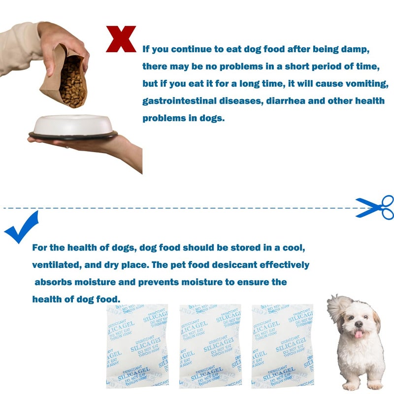 xcivi 6 Pack Pet Food Desiccant Bags for PETLIBRO Automatic Cat Dog Pet Food Feeders, for PETLIBRO Upgraded RFID Automatic Cat Feeder, Moisture-Proof Bag Desiccant Keep Pets Foods Dry and Fresh - Image 5