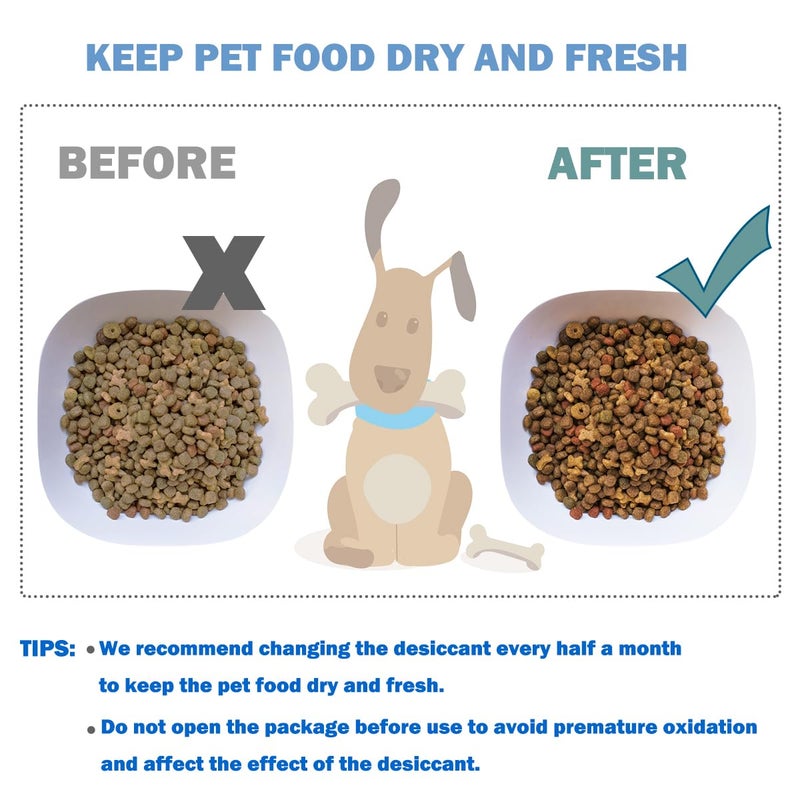 xcivi 6 Pack Pet Food Desiccant Bags for PETLIBRO Automatic Cat Dog Pet Food Feeders, for PETLIBRO Upgraded RFID Automatic Cat Feeder, Moisture-Proof Bag Desiccant Keep Pets Foods Dry and Fresh - Image 3